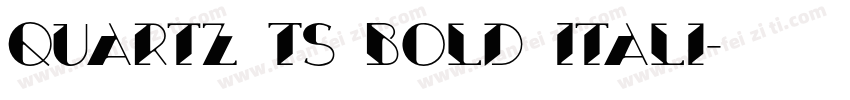 Quartz TS Bold Itali字体转换